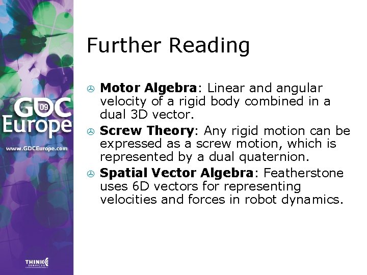 Further Reading > > > Motor Algebra: Linear and angular velocity of a rigid Further Reading > > > Motor Algebra: Linear and angular velocity of a rigid