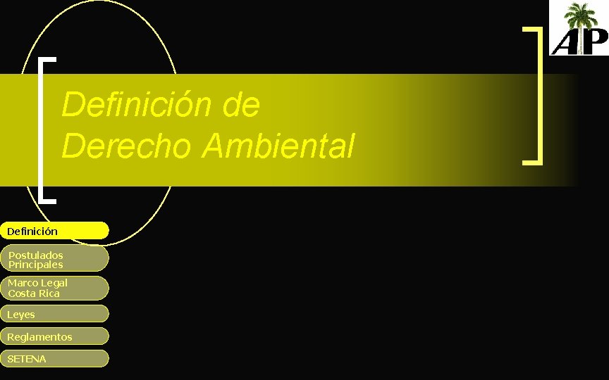 Definición de Derecho Ambiental Definición Postulados Principales Marco Legal Costa Rica Leyes Reglamentos SETENA