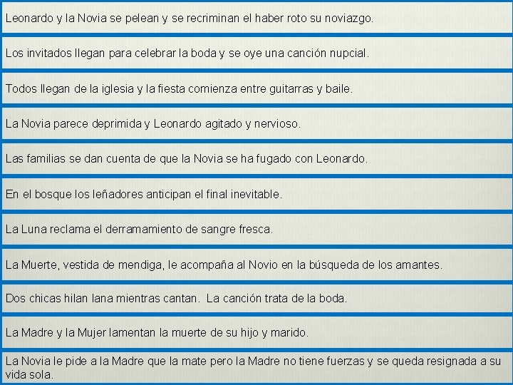 Leonardo y la Novia se pelean y se recriminan el haber roto su noviazgo. Leonardo y la Novia se pelean y se recriminan el haber roto su noviazgo.