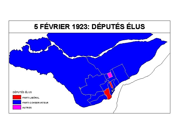 5 FÉVRIER 1923: DÉPUTÉS ÉLUS PARTI LIBÉRAL PARTI CONSERVATEUR AUTRES 