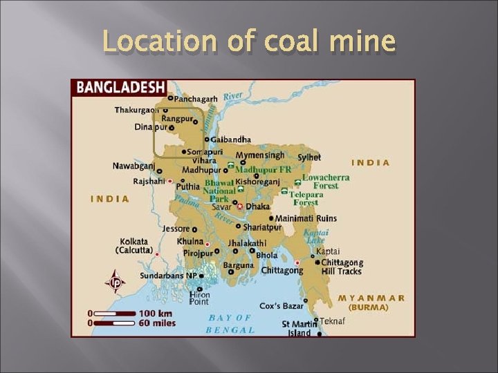 Location of coal mine 