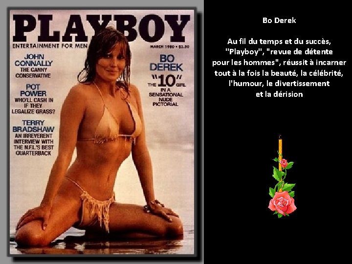 Bo Derek Au fil du temps et du succès, ''Playboy'', "revue de détente pour