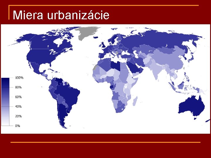 Miera urbanizácie 