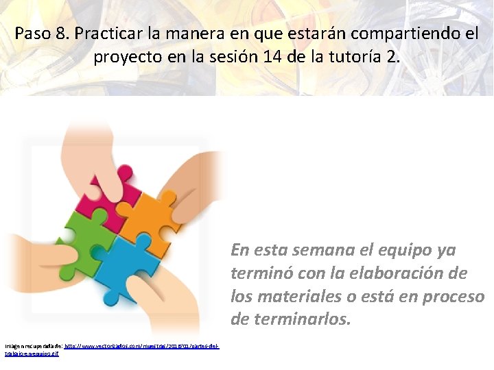 Paso 8. Practicar la manera en que estarán compartiendo el proyecto en la sesión