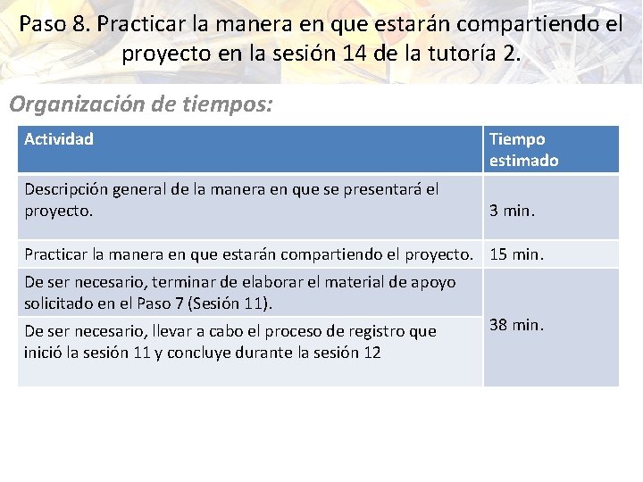 Paso 8. Practicar la manera en que estarán compartiendo el proyecto en la sesión