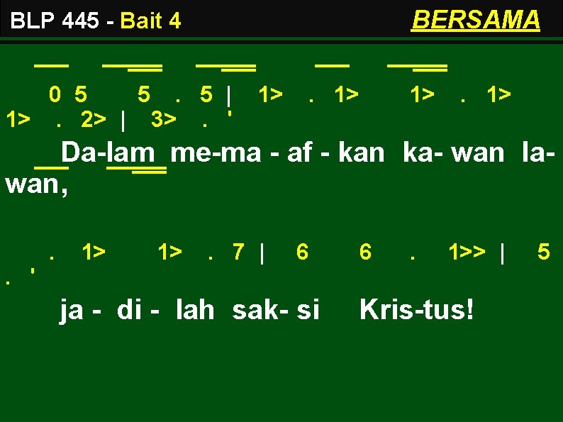 BERSAMA BLP 445 - Bait 4 0 5 5. 5 | 1>. 2> |