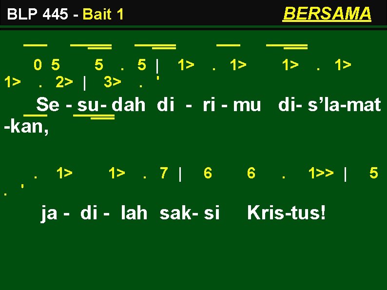 BERSAMA BLP 445 - Bait 1 0 5 5. 5 | 1>. 2> |
