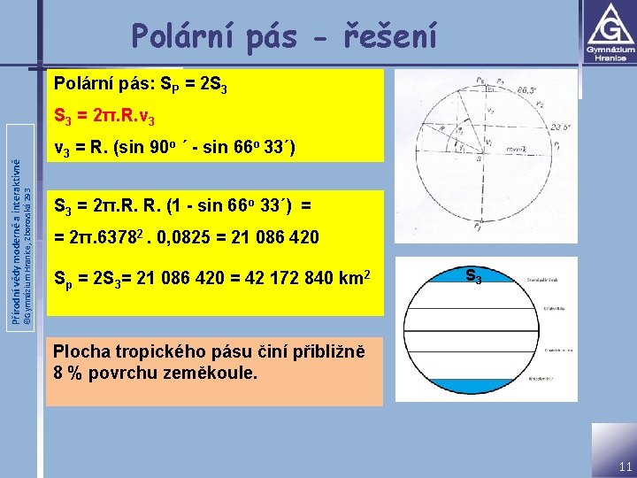 Polární pás - řešení Polární pás: SP = 2 S 3 ©Gymnázium Hranice, Zborovská