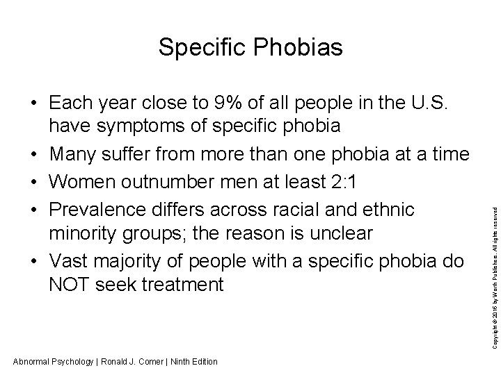  • Each year close to 9% of all people in the U. S.