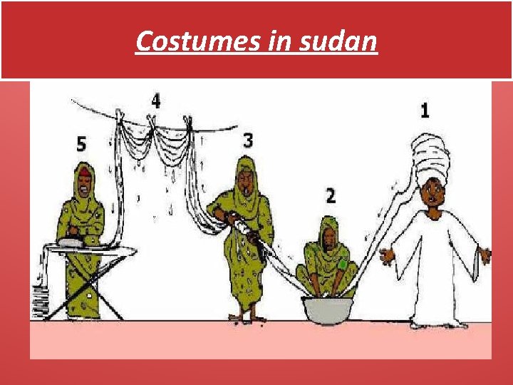 Costumes in sudan 