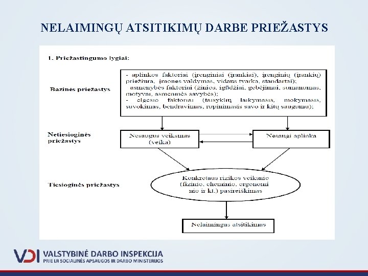 NELAIMINGŲ ATSITIKIMŲ DARBE PRIEŽASTYS 