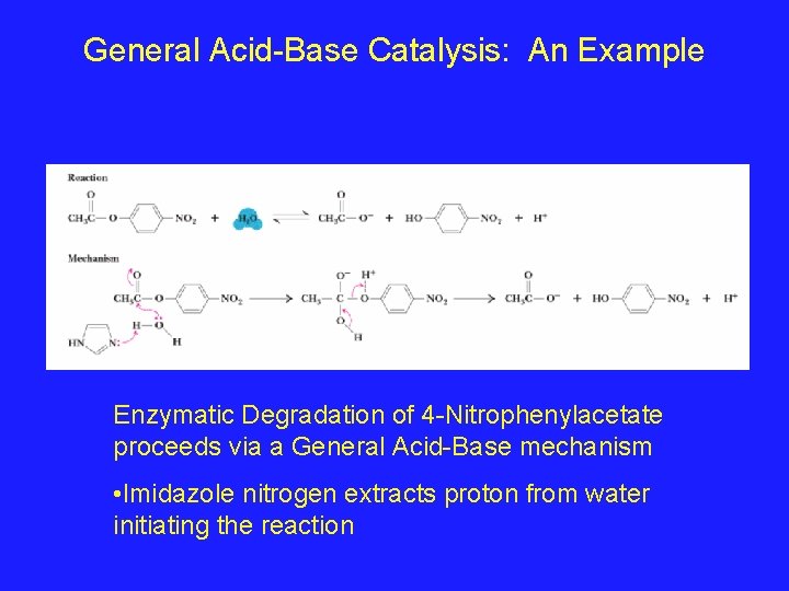 General Acid-Base Catalysis: An Example Enzymatic Degradation of 4 -Nitrophenylacetate proceeds via a General