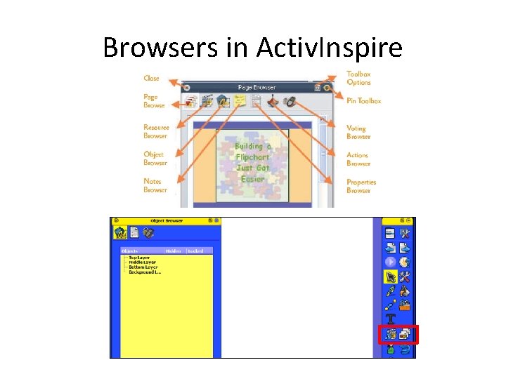 Browsers in Activ. Inspire 
