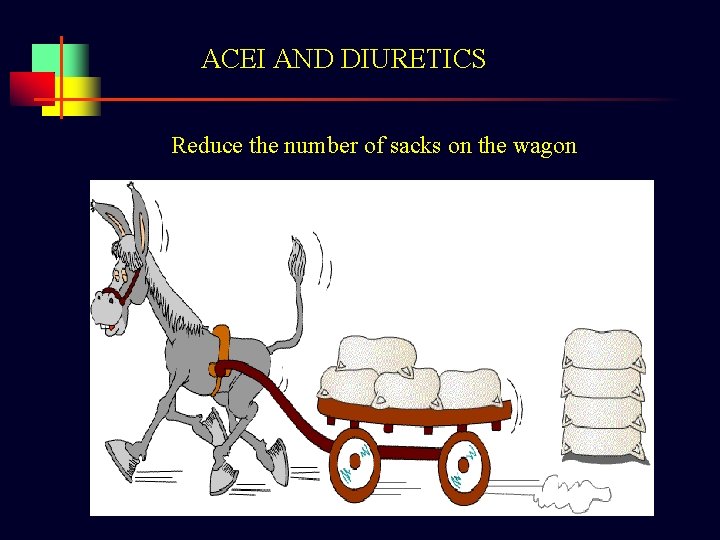 ACEI AND DIURETICS Reduce the number of sacks on the wagon 