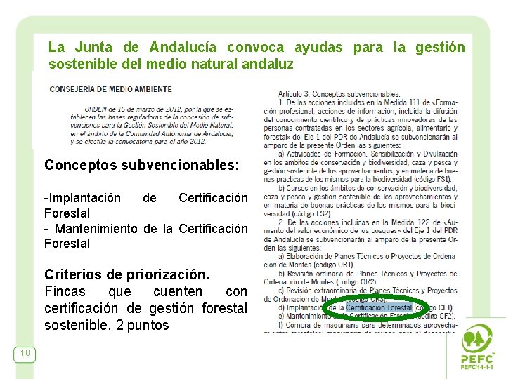 La Junta de Andalucía convoca ayudas para la gestión sostenible del medio natural andaluz