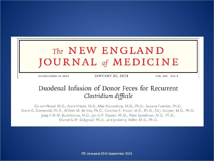 IPS Liverpool 29 th September 2015 