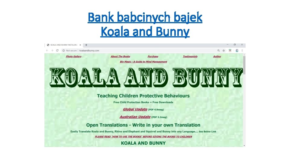 Bank babcinych bajek Koala and Bunny 