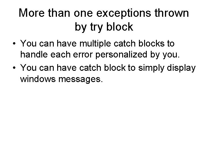 Exception Handling Chapter 13 Dr Abraham Pseudocode Perform