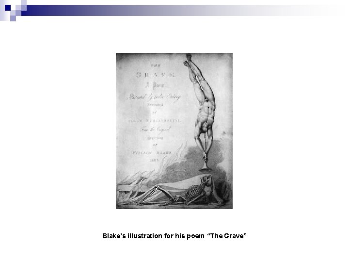 Blake’s illustration for his poem “The Grave” 