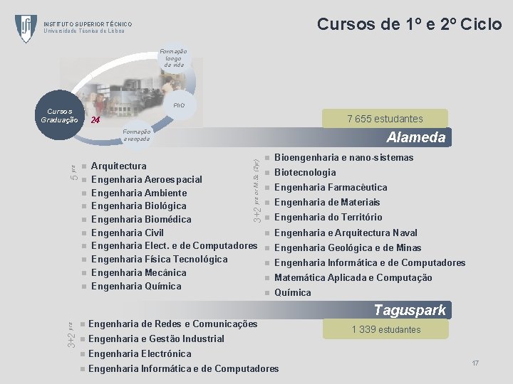 Cursos de 1º e 2º Ciclo INSTITUTO SUPERIOR TÉCNICO Universidade Técnica de Lisboa Formação