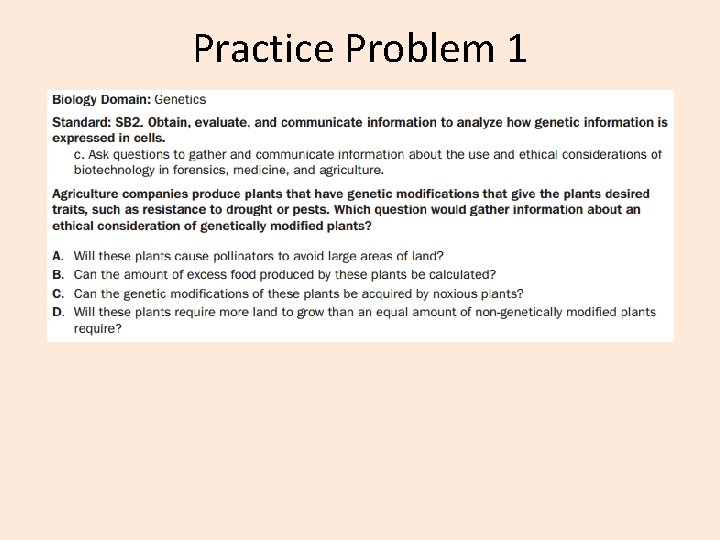 Practice Problem 1 