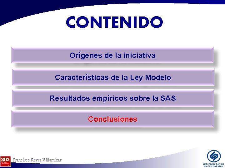 CONTENIDO Orígenes de la iniciativa Características de la Ley Modelo Resultados empíricos sobre la CONTENIDO Orígenes de la iniciativa Características de la Ley Modelo Resultados empíricos sobre la