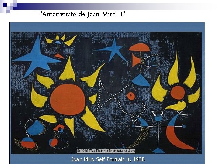 “Autorretrato de Joan Miró II” 