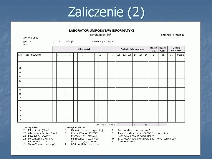 Zaliczenie (2) 