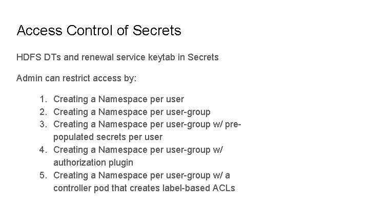 Access Control of Secrets HDFS DTs and renewal service keytab in Secrets Admin can