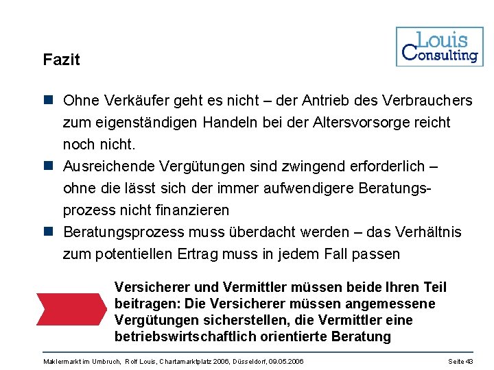 Fazit n Ohne Verkäufer geht es nicht – der Antrieb des Verbrauchers zum eigenständigen