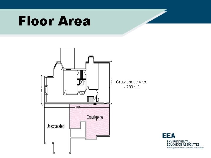 Floor Area Crawlspace Area - 783 s. f. 