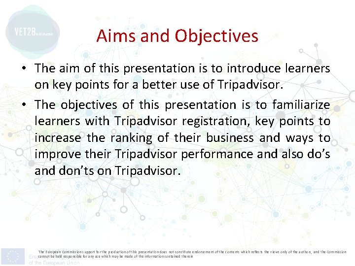 Aims and Objectives • The aim of this presentation is to introduce learners on