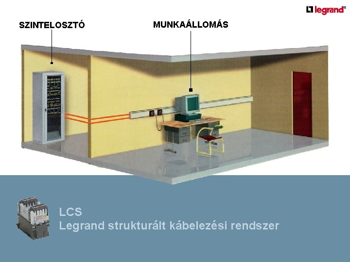 SZINTELOSZTÓ MUNKAÁLLOMÁS LCS Legrand strukturált kábelezési rendszer 