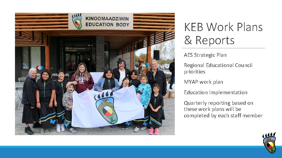KEB Work Plans & Reports AES Strategic Plan Regional Educational Council priorities MYAP work