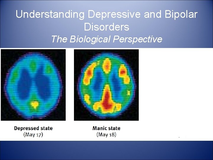 Understanding Depressive and Bipolar Disorders The Biological Perspective 