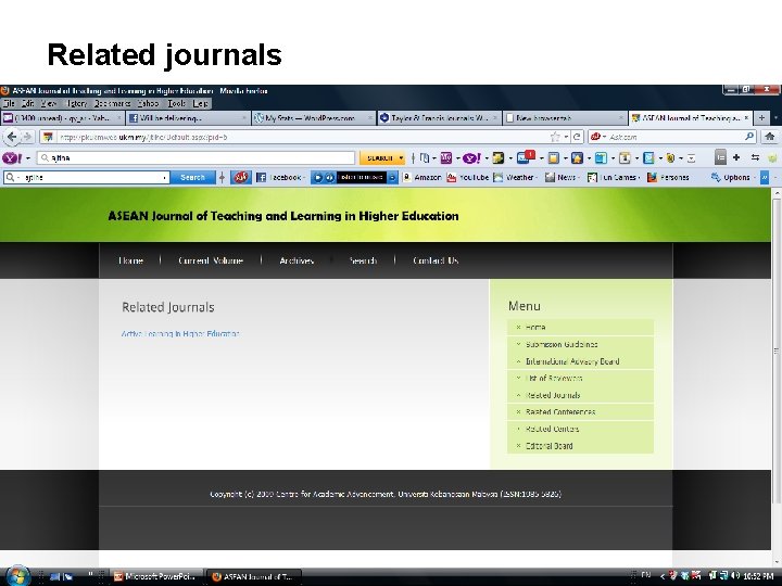 Related journals 