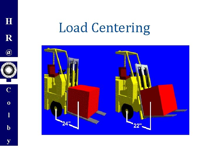 H R @ C o l b y Load Centering 