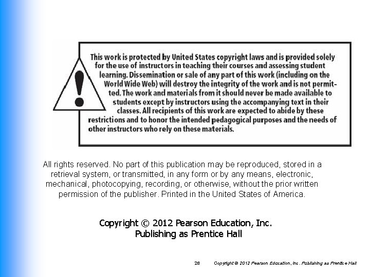 All rights reserved. No part of this publication may be reproduced, stored in a