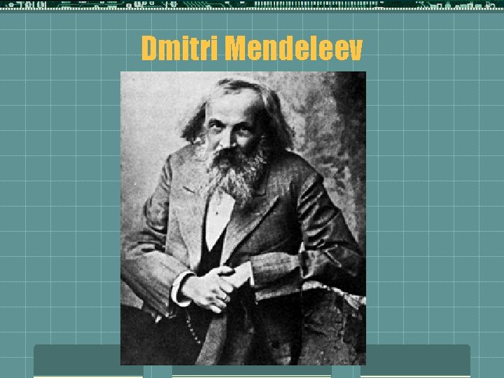 Dmitri Mendeleev 