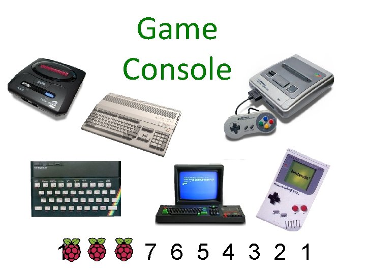 Game Console 10 9 8 7 6 5 4 3 2 1 