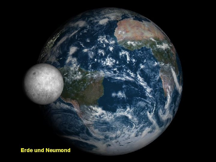 Erde und Neumond 