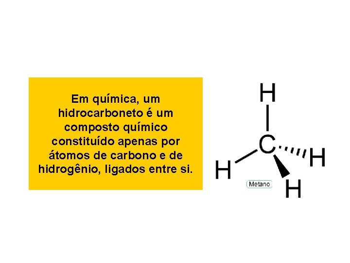 Em química, um hidrocarboneto é um composto químico constituído apenas por átomos de carbono