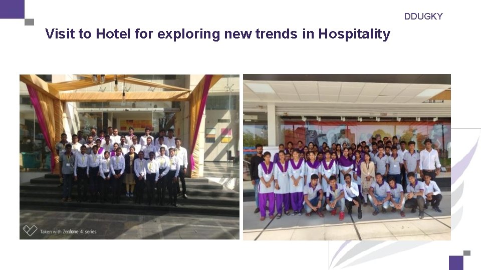 DDUGKY Visit to Hotel for exploring new trends in Hospitality 