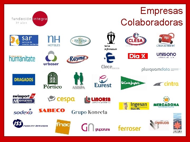 Empresas Colaboradoras Salus Infirmorum 