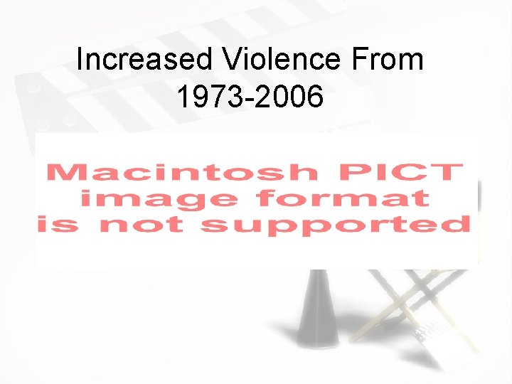 Increased Violence From 1973 -2006 