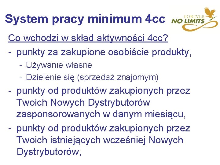 System pracy minimum 4 cc Co wchodzi w skład aktywności 4 cc? - punkty