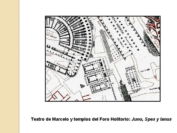 Teatro de Marcelo y templos del Foro Holitorio: Juno, Spes y Ianus 