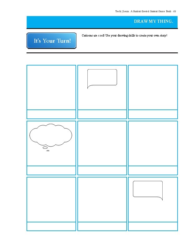 Teach | Learn. A Student Created Content Course Book - 63 DRAW MY THING.