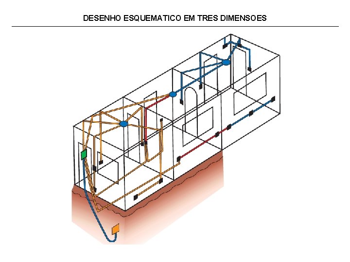 DESENHO ESQUEMATICO EM TRES DIMENSOES 