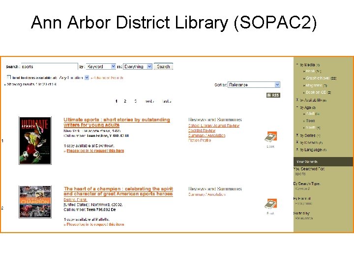 Ann Arbor District Library (SOPAC 2) 